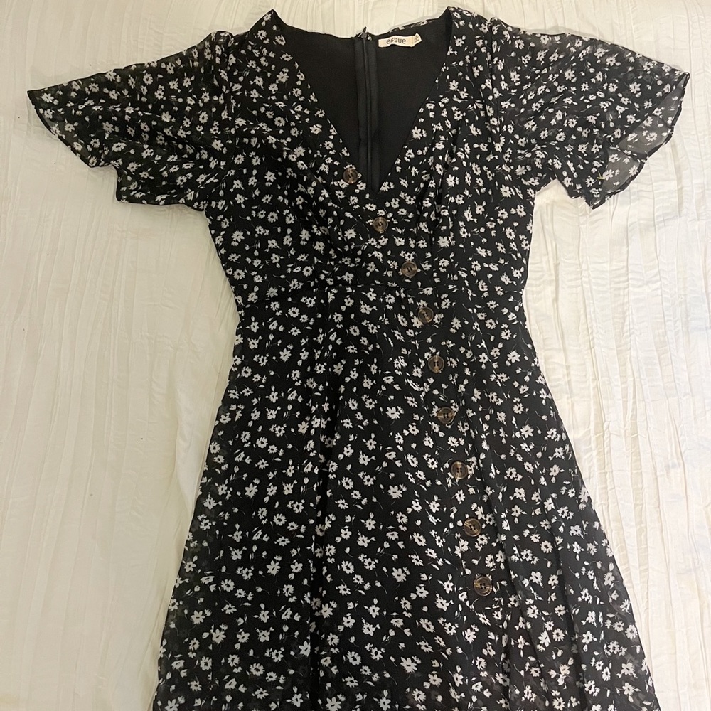 Chiffon Floral Maxi Dress